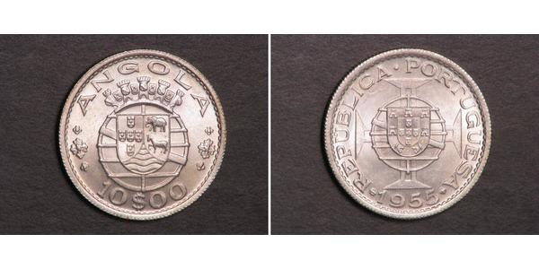 10 Escudo 葡萄牙 / 葡屬西非 (1575 - 1975) 銀 
