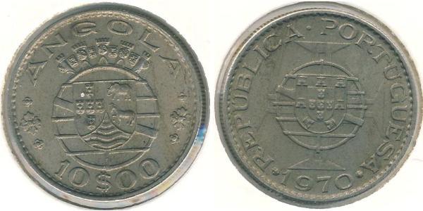 10 Escudo 葡萄牙 / 葡屬西非 (1575 - 1975) 銀 
