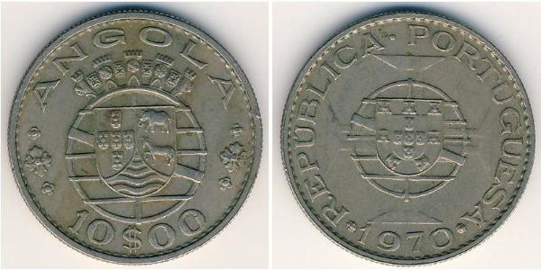 10 Escudo 葡萄牙 / 葡屬西非 (1575 - 1975) 銀 