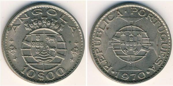 10 Escudo 葡萄牙 / 葡屬西非 (1575 - 1975) 銅/镍 