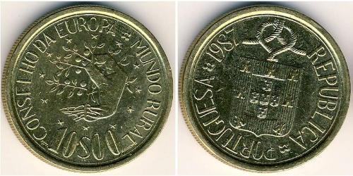 10 Escudo 葡萄牙 黃銅 