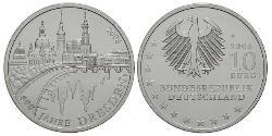 10 Euro Allemagne (1990 - ) Argent 