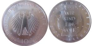 10 Euro Allemagne (1990 - ) Argent 