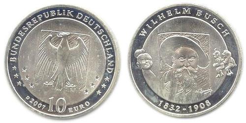 10 Euro Allemagne (1990 - ) Argent 