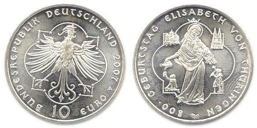 10 Euro Allemagne (1990 - ) Argent 