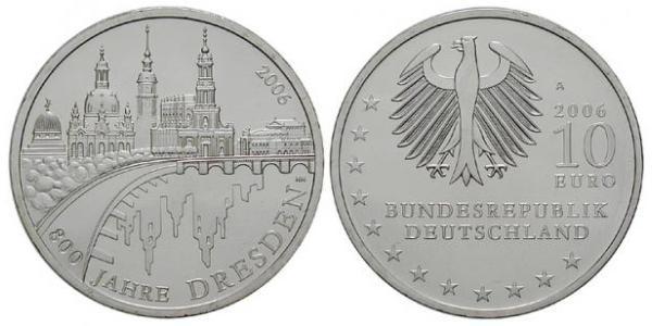 10 Euro Allemagne (1990 - ) Argent 