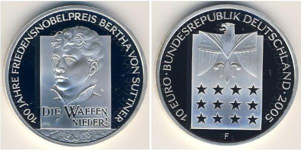 10 Euro Allemagne (1990 - ) Argent 