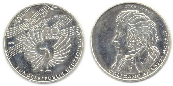 10 Euro Allemagne (1990 - ) Argent 