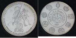 10 Euro Portugal Argent 