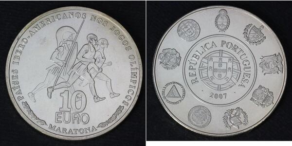 10 Euro Portugal Argent 