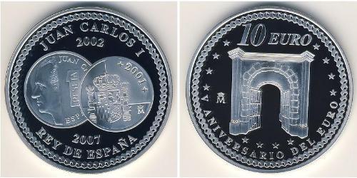 10 Euro Royaume d’Espagne (1976 - ) Argent 