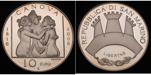 10 Euro Saint-Marin Argent 