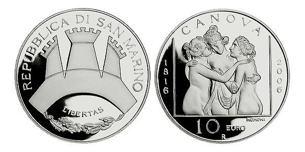 10 Euro Saint-Marin Argent 