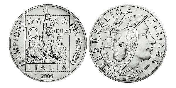 10 Euro Italia Argento 