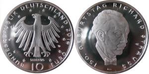 10 Euro Repubblica Federale di Germania (1990 - ) Argento 