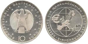 10 Euro Repubblica Federale di Germania (1990 - ) Argento 