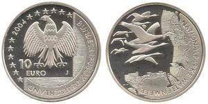 10 Euro Repubblica Federale di Germania (1990 - ) Argento 