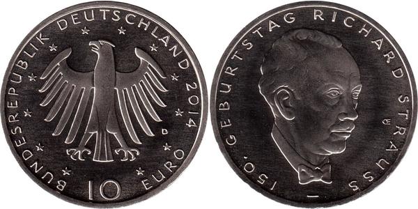 10 Euro Repubblica Federale di Germania (1990 - ) Argento 