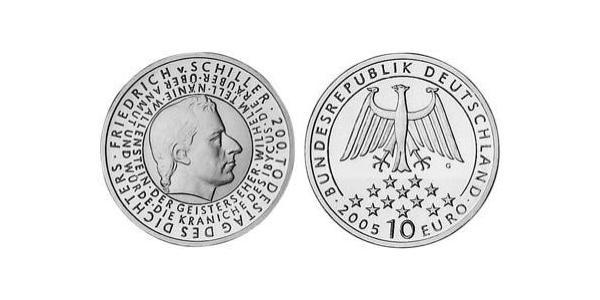 10 Euro Repubblica Federale di Germania (1990 - ) Argento 