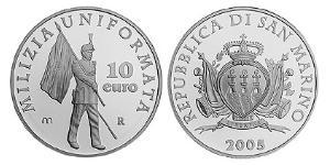 10 Euro San Marino Argento 