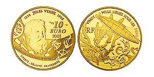 10 Euro French Fifth Republic (1958 - ) Gold 