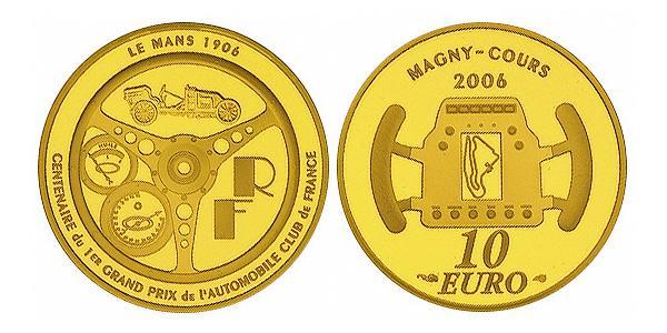 10 Euro French Fifth Republic (1958 - ) Gold 