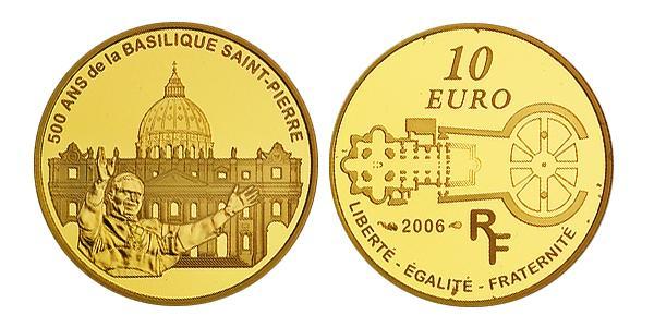 10 Euro French Fifth Republic (1958 - ) Gold 