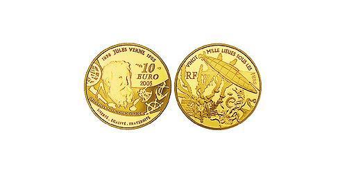 10 Euro Fünfte Französische Republik (1958 - ) Gold 