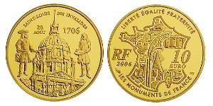 10 Euro Quinta República Francesa (1958 - ) Oro 