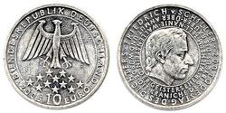 10 Euro Alemania (1990 - ) Plata 