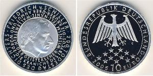 10 Euro Alemania (1990 - ) Plata 