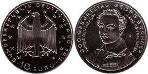 10 Euro Alemania (1990 - ) Plata 