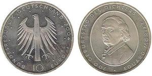 10 Euro Alemania (1990 - ) Plata 