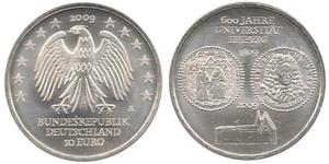 10 Euro Alemania (1990 - ) Plata 