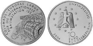 10 Euro Alemania (1990 - ) Plata 