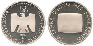 10 Euro Alemania (1990 - ) Plata 