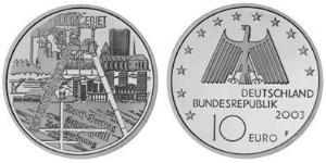 10 Euro Alemania (1990 - ) Plata 