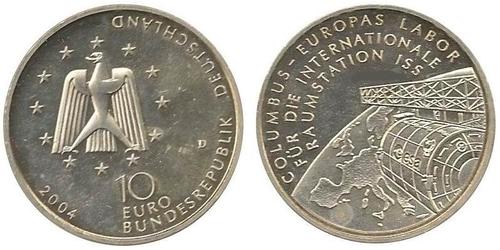 10 Euro Alemania (1990 - ) Plata 