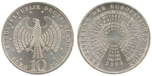 10 Euro Alemania (1990 - ) Plata 