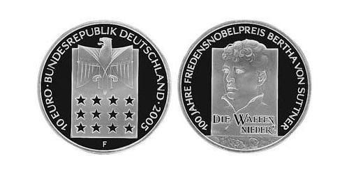 10 Euro Alemania (1990 - ) Plata 