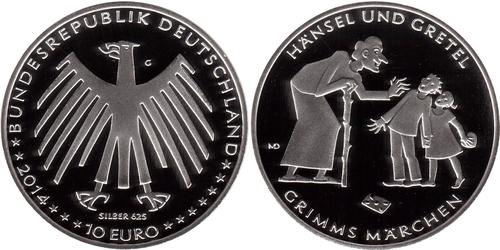 10 Euro Alemania (1990 - ) Plata 