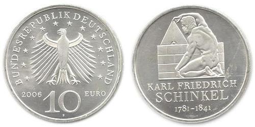 10 Euro Alemania (1990 - ) Plata 