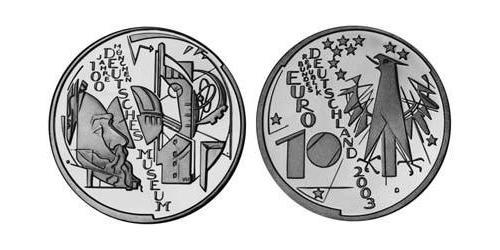 10 Euro Alemania (1990 - ) Plata 