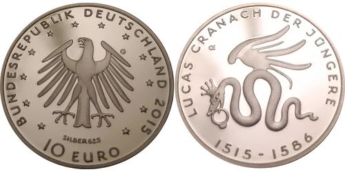 10 Euro Alemania (1990 - ) Plata 