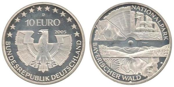 10 Euro Alemania (1990 - ) Plata 