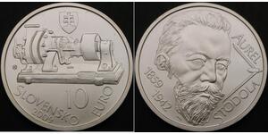 10 Euro Eslovaquia Plata 