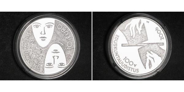10 Euro Finlandia (1917 - ) Plata 