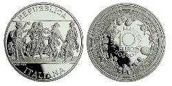 10 Euro Italia Plata 