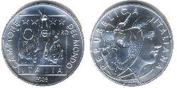 10 Euro Italia Plata 