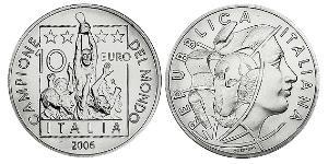 10 Euro Italia Plata 